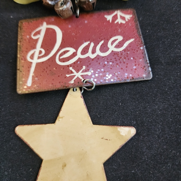 Set of 3 Rustic Country Metal Christmas Ornaments - Picture 7 of 11